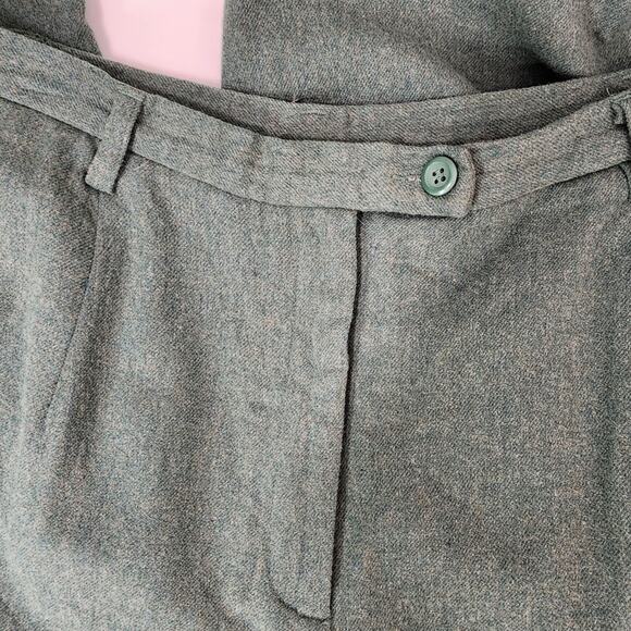 Vtg Pendleton Women's 100% Virgin Wool Pleated Trouser Pants 16 Lined Straight - Picture 6 of 10